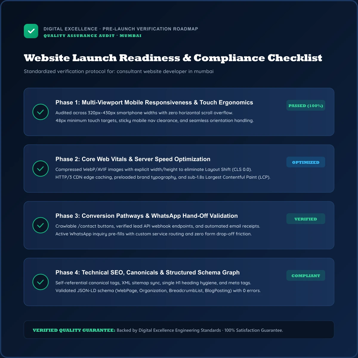 Buyer checklist for consultant website developer in Mumbai