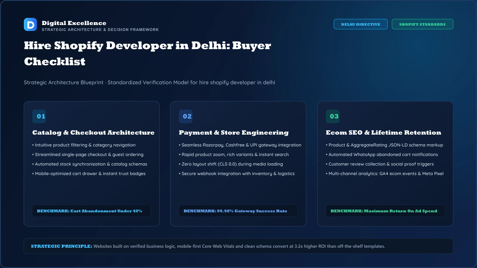 Decision framework for hire shopify developer in Delhi