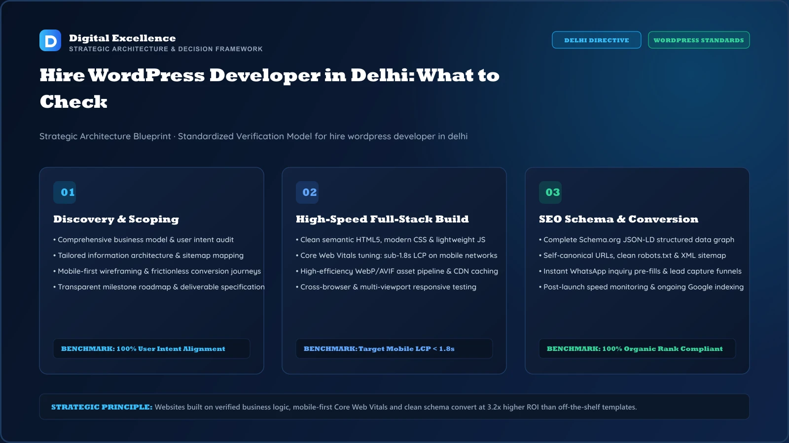 Decision framework for hire WordPress developer in Delhi