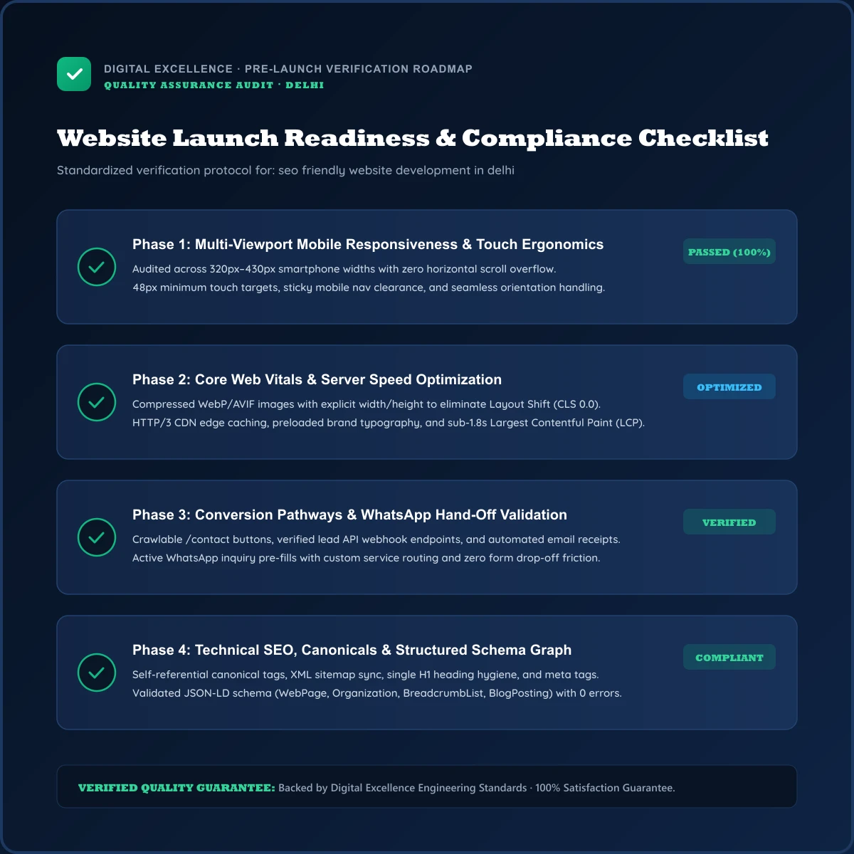 Buyer checklist for SEO friendly website development in Delhi