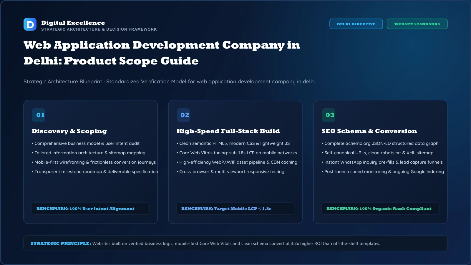 Decision framework for web application development company in Delhi
