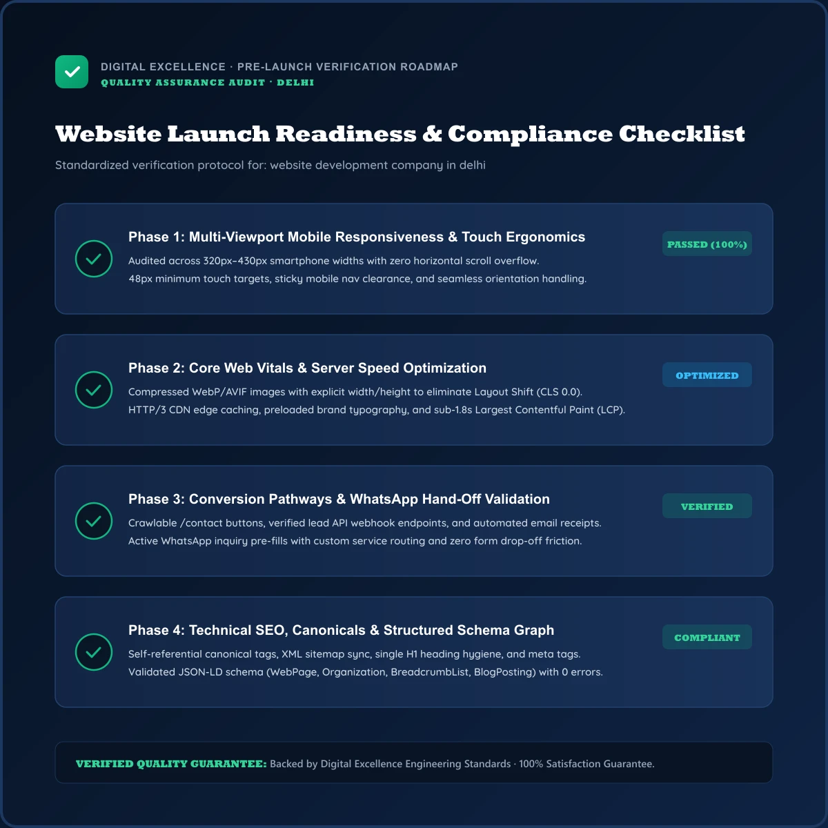 Buyer checklist for website development company in Delhi