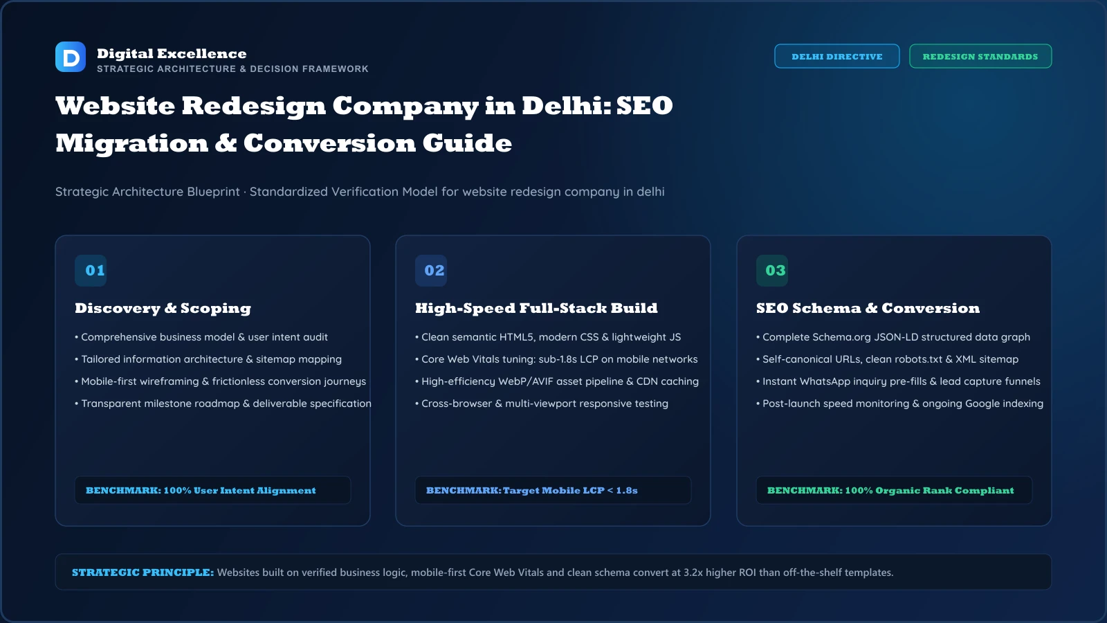Decision framework for website redesign company in Delhi