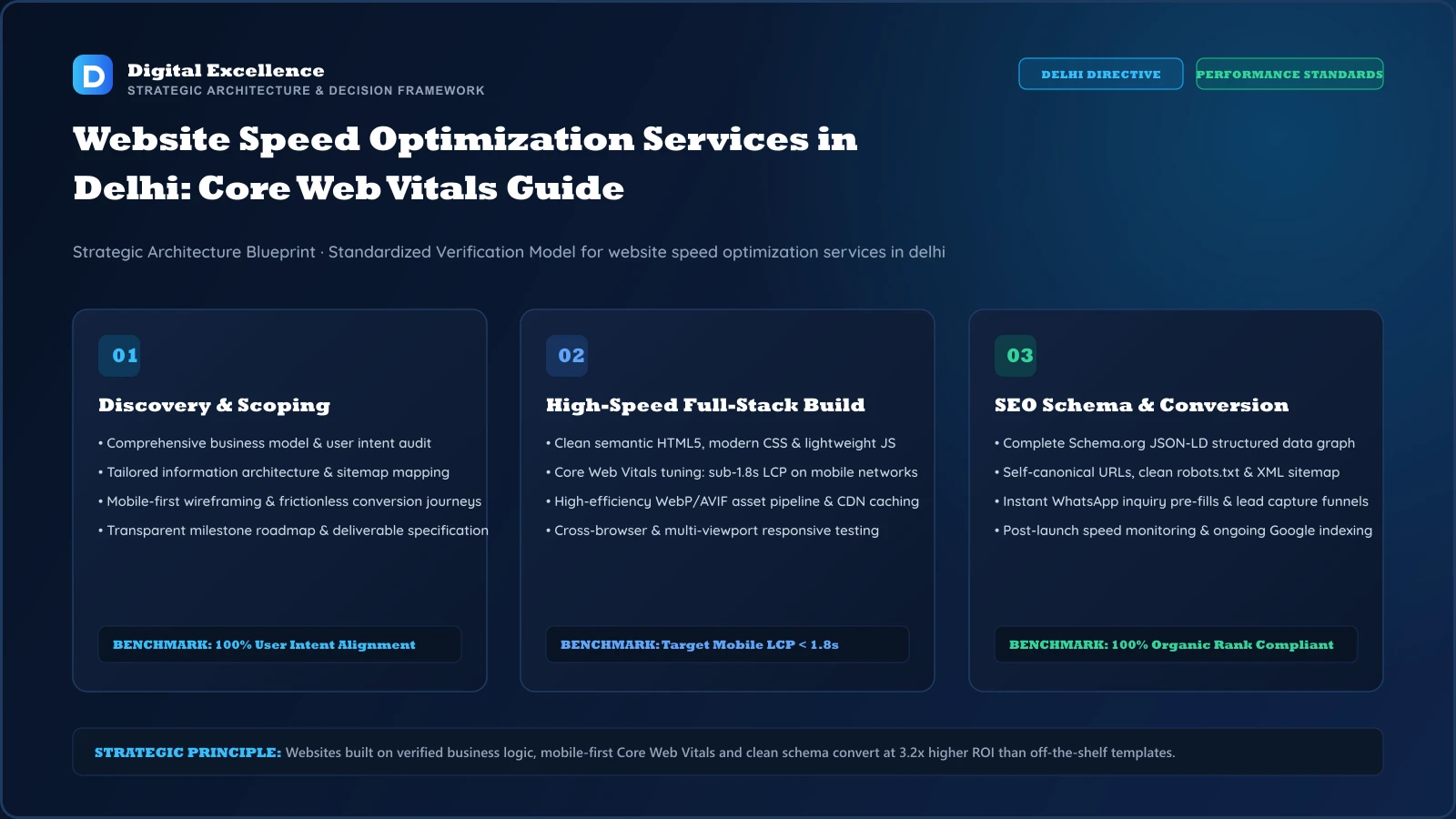 Decision framework for website speed optimization services in Delhi